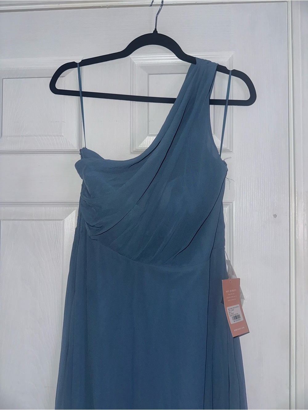 Birdy Grey Twilight Kira One-Shoulder Chiffon Gown